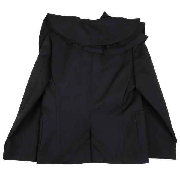 tricot COMME des GARCONS Detachable Frill Wool Gaba Jacket K-166985_014