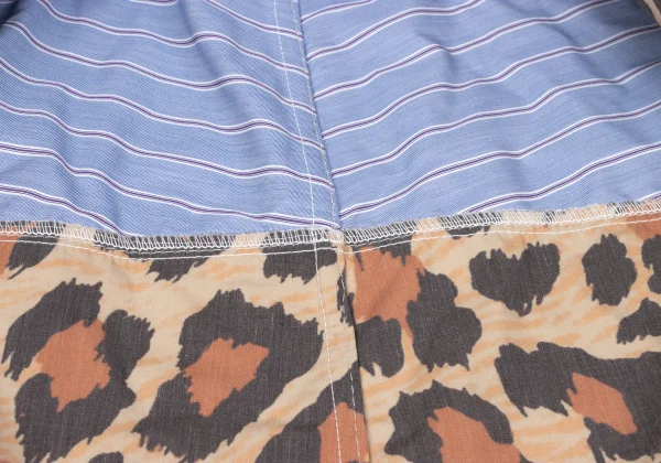 tricot COMME des GARCONS Check Knit Trompe l'oeil Cotton Coat K-166986_011