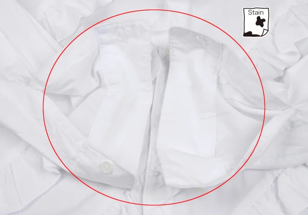 COMME des GARCONS HOMME PLUS Bias Frill Cotton Shirt K-166990_008
