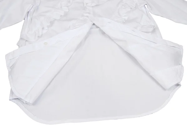 COMME des GARCONS HOMME PLUS Bias Frill Cotton Shirt K-166990_010