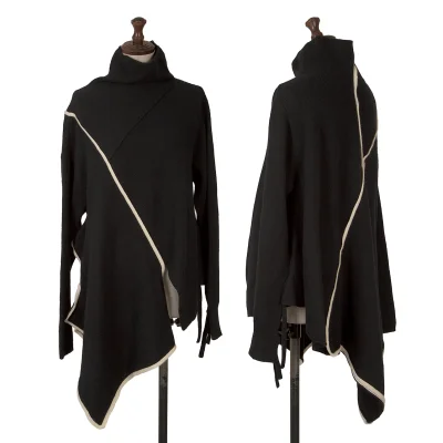 ohji Yamamoto FEMME Wool Nylon Piping Knit Sweater