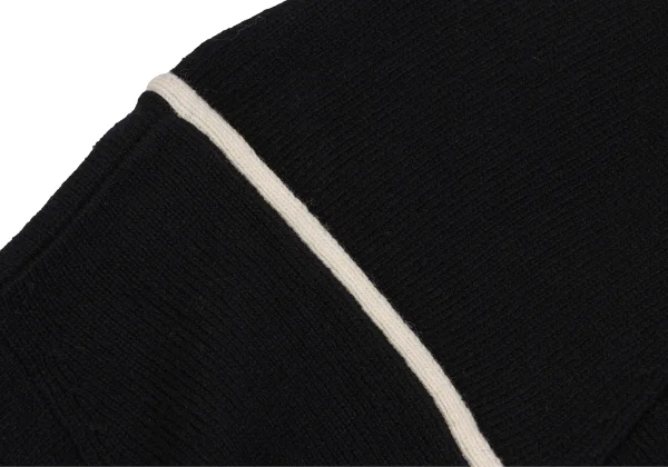 ohji Yamamoto FEMME Wool Nylon Piping Knit Sweater K-166992_005