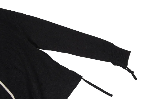 ohji Yamamoto FEMME Wool Nylon Piping Knit Sweater K-166992_006