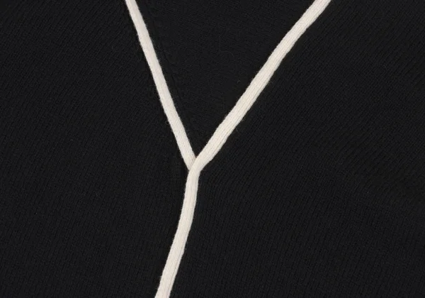 ohji Yamamoto FEMME Wool Nylon Piping Knit Sweater K-166992_013