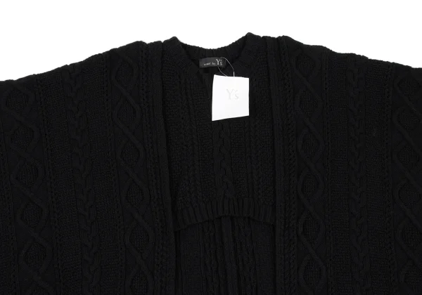 RISMAT by Y's Wool Cable Knit Poncho K-166997_003