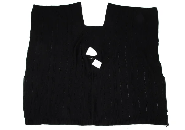 RISMAT by Y's Wool Cable Knit Poncho K-166997_009