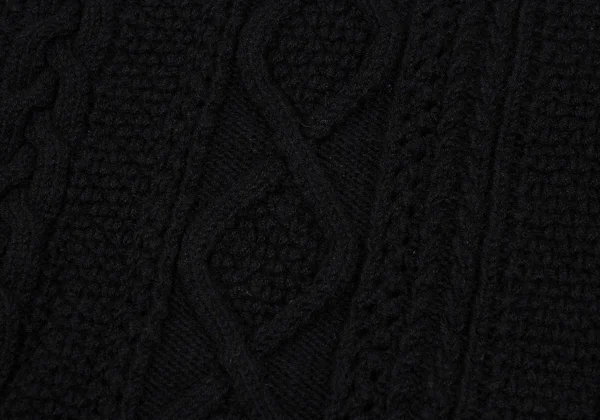 RISMAT by Y's Wool Cable Knit Poncho K-166997_011