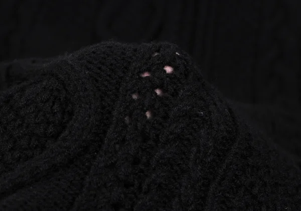 RISMAT by Y's Wool Cable Knit Poncho K-166997_012