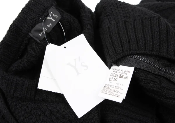 RISMAT by Y's Wool Cable Knit Poncho K-166997_014