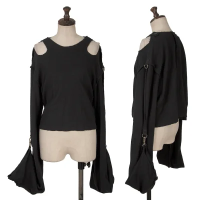 TAKESHI KOSAKA by Y's Pink Label Cutting Shoulder Cotton Knit