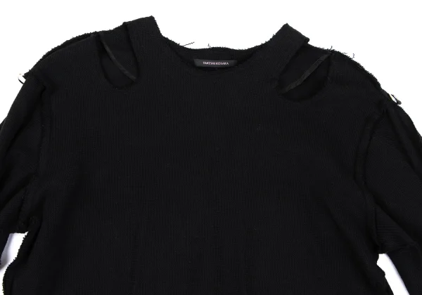 TAKESHI KOSAKA by Y's Pink Label Cutting Shoulder Cotton Knit K-166998_003