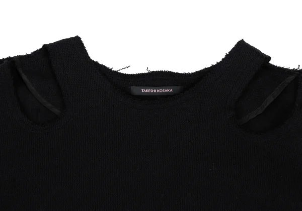 TAKESHI KOSAKA by Y's Pink Label Cutting Shoulder Cotton Knit K-166998_004