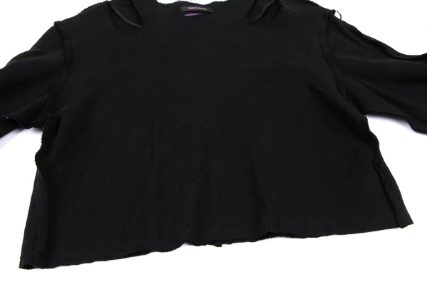 TAKESHI KOSAKA by Y's Pink Label Cutting Shoulder Cotton Knit K-166998_010