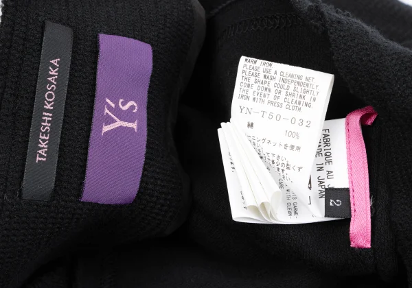 TAKESHI KOSAKA by Y's Pink Label Cutting Shoulder Cotton Knit K-166998_016