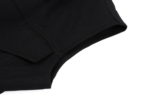 B Yohji Yamamoto Wool Gabardine China Button Sleeveless Jacket K-167000_006