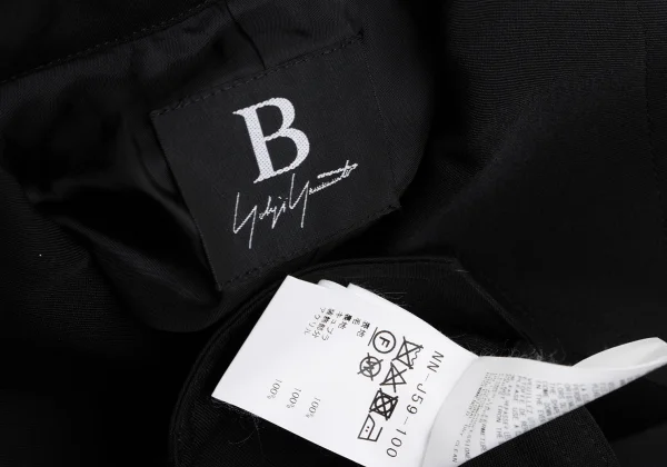 B Yohji Yamamoto Wool Gabardine China Button Sleeveless Jacket K-167000_015