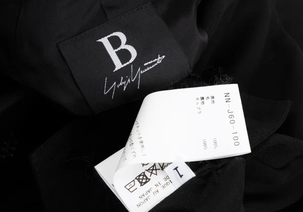 B Yohji Yamamoto Wool Gabardine Cord Short Jacket K-167001_017