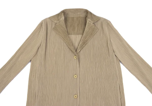 ISSEY MIYAKE Crepe Pleated 3B Jacket K-167005_003