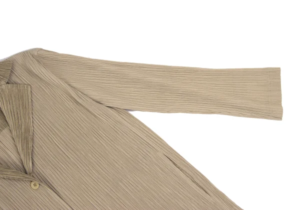 ISSEY MIYAKE Crepe Pleated 3B Jacket K-167005_006