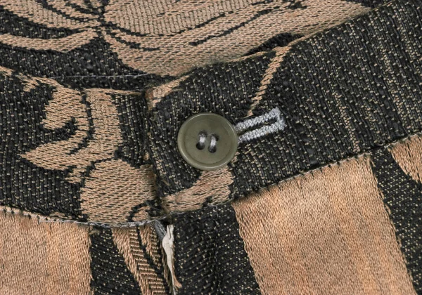 Unbranded Floral Jacquard Switching Hem Slit Skirt K-167007_013