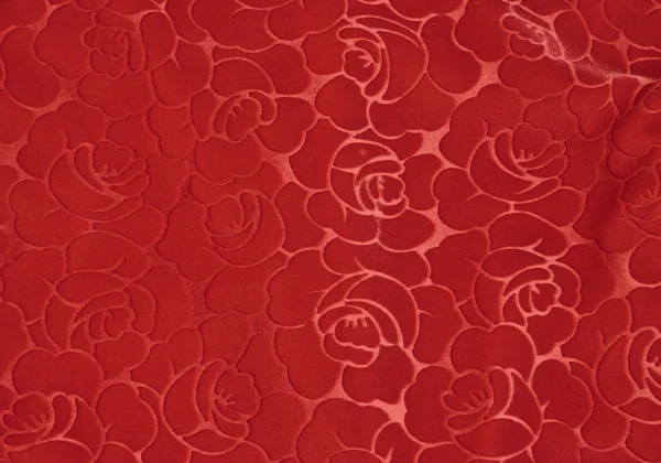 COMME des GARCONS Rose Flocked Buttonless Jacket K-167009_014