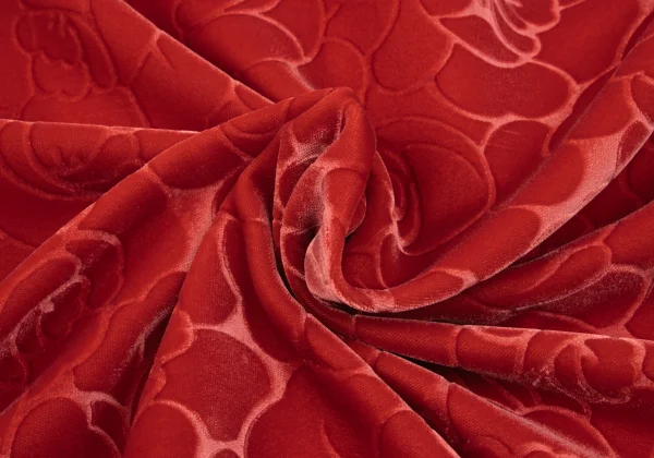 COMME des GARCONS Rose Flocked Buttonless Jacket K-167009_015