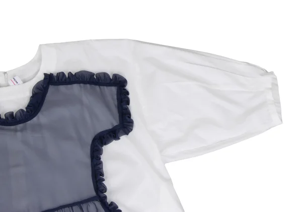 COMME des GARCONS GIRL Front Mesh Dress Pasted Shirt Dress K-167010_006