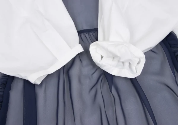 COMME des GARCONS GIRL Front Mesh Dress Pasted Shirt Dress K-167010_007