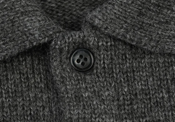 COMME des GARCONS HOMME Wool Nylon Polo Knit Sweater K-167011_003