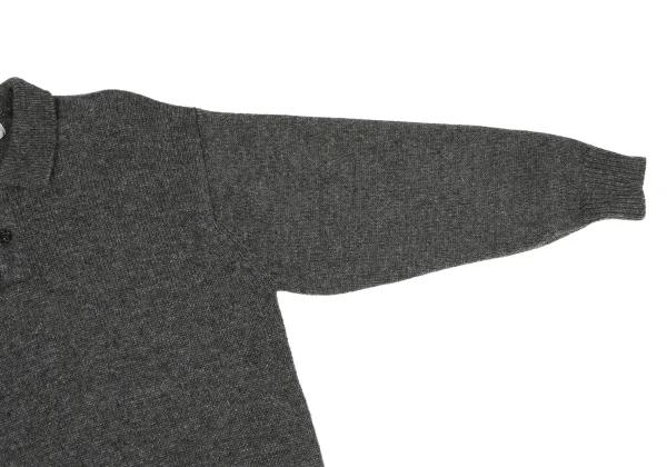 COMME des GARCONS HOMME Wool Nylon Polo Knit Sweater K-167011_004