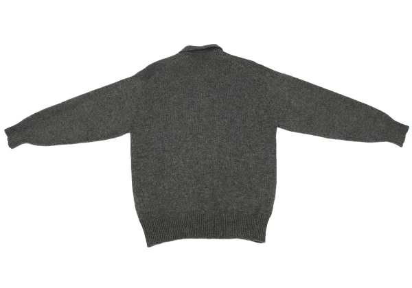 COMME des GARCONS HOMME Wool Nylon Polo Knit Sweater K-167011_008