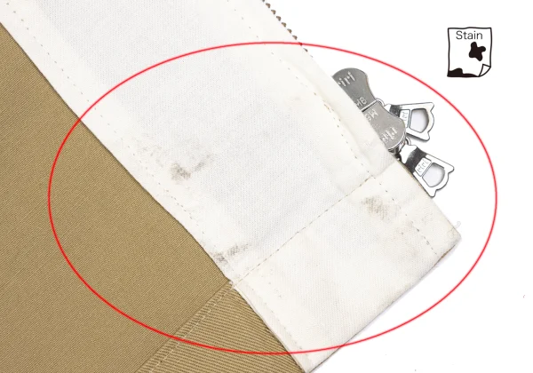 Y's Cotton Chino Back Double Zip Short Sleeve Dress K-167012_011