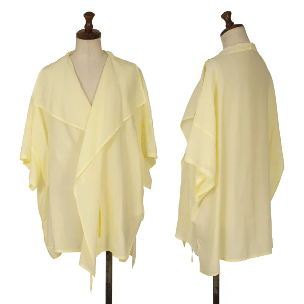 Y's Cord Design Wide Silhouette Blouse Yellow 2 K-167013_001