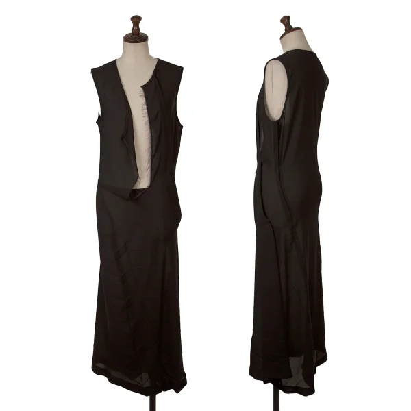 COMME des GARCONS Front Cutting Sleeveless Dress Black S K-167017_001