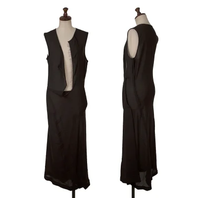 COMME des GARCONS Front Cutting Sleeveless Dress