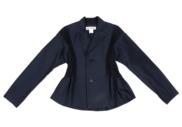 ISSEY MIYAKE 3D Steam Pleated Switching Stripe Jacket K-167018_002
