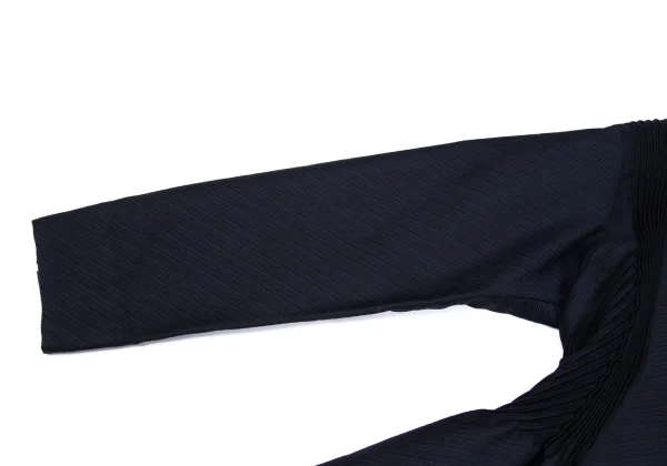 ISSEY MIYAKE 3D Steam Pleated Switching Stripe Jacket K-167018_006