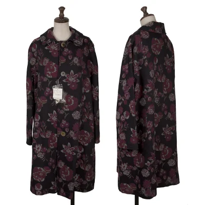 Plantation Dyed Floral jacquard Coat