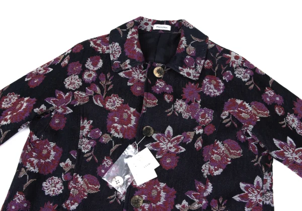 Plantation Dyed Floral jacquard Coat K-167020_003