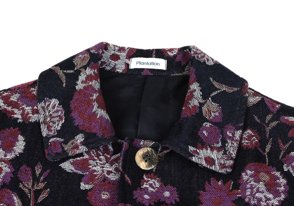 Plantation Dyed Floral jacquard Coat K-167020_004