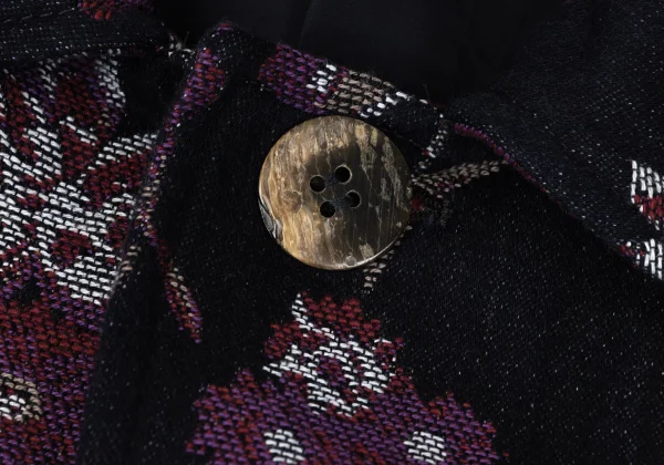 Plantation Dyed Floral jacquard Coat K-167020_005