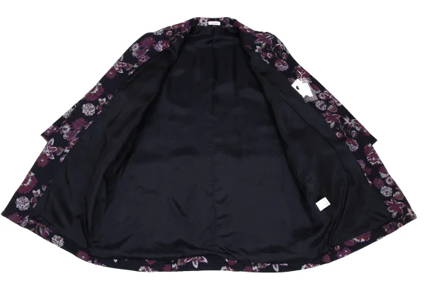 Plantation Dyed Floral jacquard Coat K-167020_010