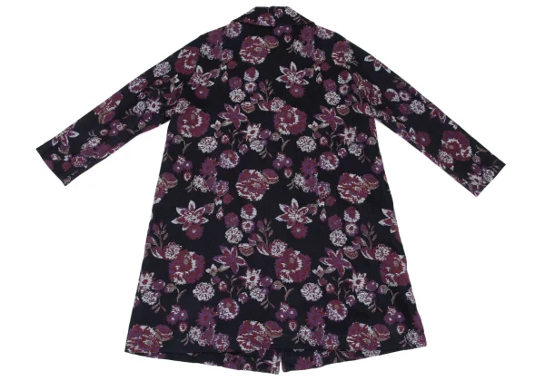 Plantation Dyed Floral jacquard Coat K-167020_011