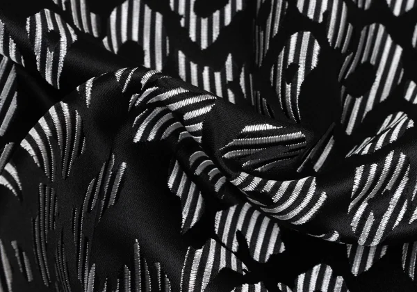 ARMANI COLLEZIONI Striped Leopard Jacquard Collarless Jacket K-167022_011