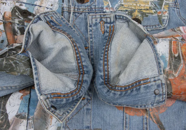 D&G Vintage Print Denim Jacket K-167023_010