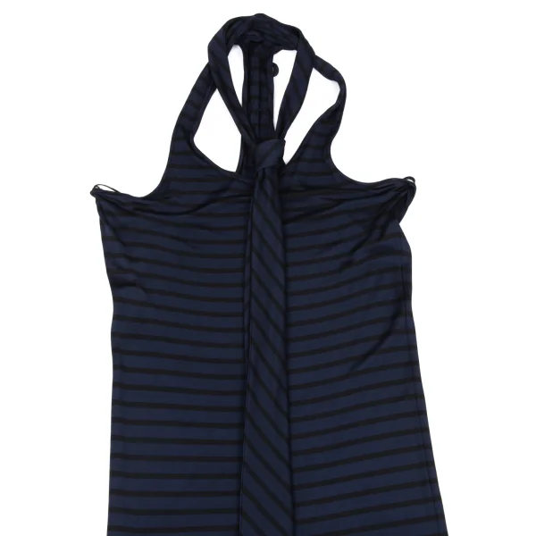 GAULTIER2 Stripe Switching Halter Neck Dress K-167025_003