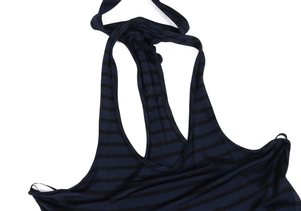GAULTIER2 Stripe Switching Halter Neck Dress K-167025_004