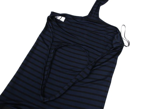 GAULTIER2 Stripe Switching Halter Neck Dress K-167025_006