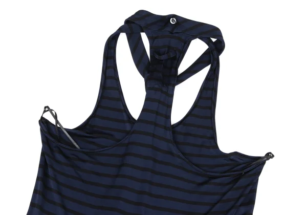 GAULTIER2 Stripe Switching Halter Neck Dress K-167025_011