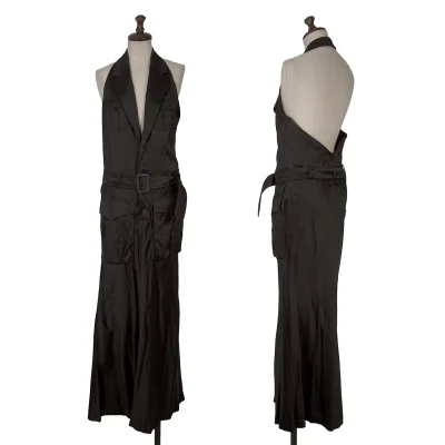 Jean Paul GAULTIER Belted Jacket Design Halter Neck Dress